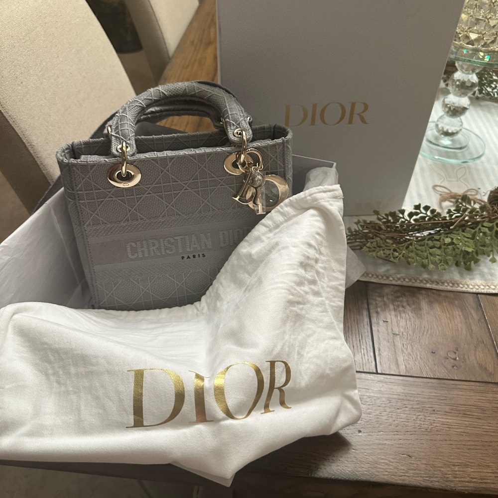 Dior Gray Tote Bag - Picture 2 of 9